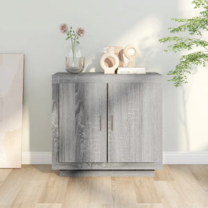 Credenza Grigio Sonoma 80x40x75 cm in Legno Multistrato 817235