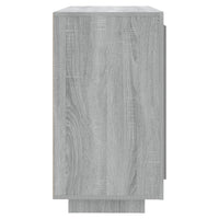 Credenza Grigio Sonoma 80x40x75 cm in Legno Multistrato 817235