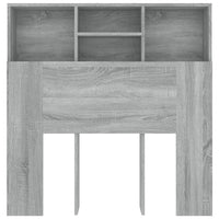 Testiera con Contenitore Grigio Sonoma 100x19x103,5 cm 817244