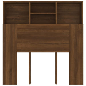 Testiera con Contenitore Rovere Marrone 100x19x103,5 cm 817245