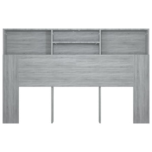 Testiera con Scomparti Grigio Sonoma 160x19x103,5 cm 817253