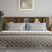 Testiera con Scomparti Rovere Fumo 220x18,5x104,5 cm 817282