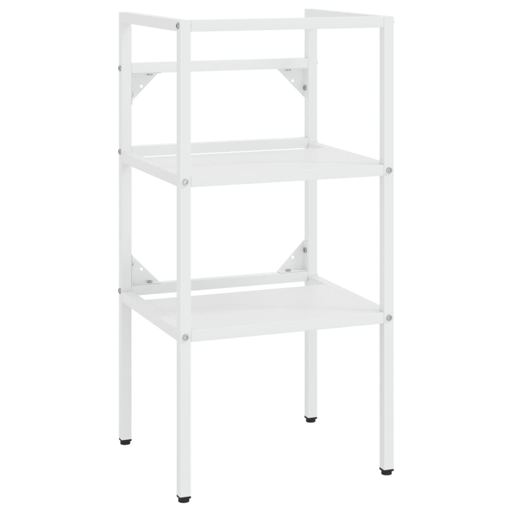 Telaio per Lavabo da Bagno con Lavabo Integrato Bianco in Ferro cod mxl 62907