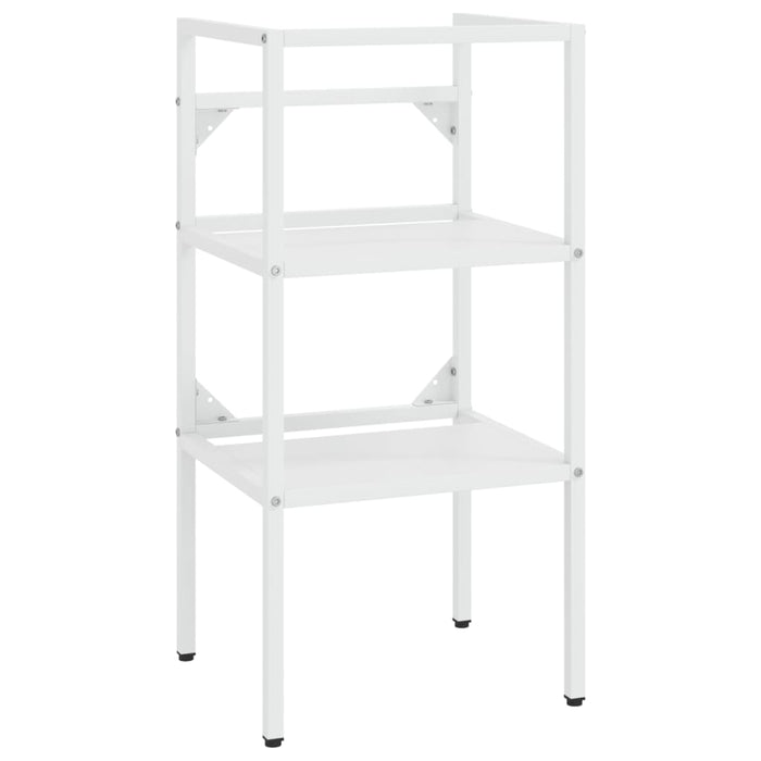 Telaio per Lavabo da Bagno con Lavabo Integrato Bianco in Ferro cod mxl 62907