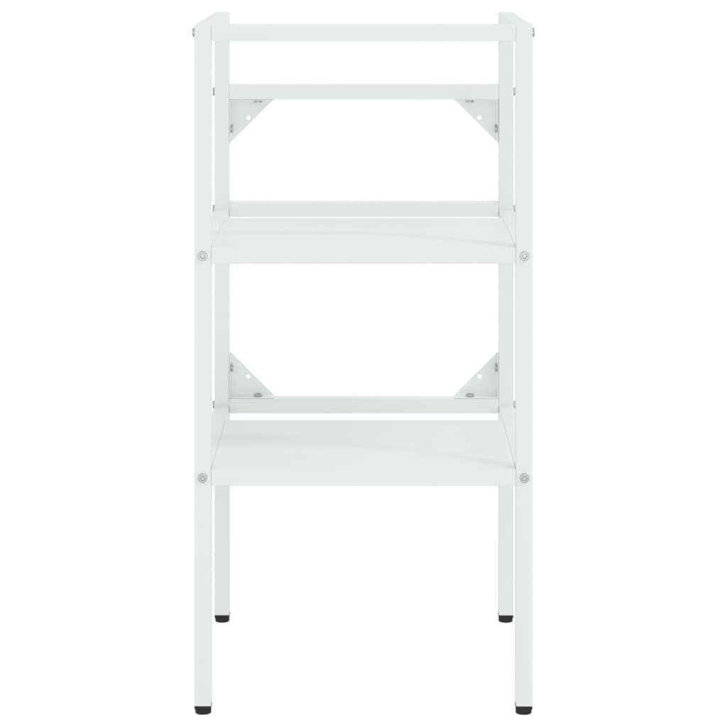 Telaio per Lavabo da Bagno con Lavabo Integrato Bianco in Ferro cod mxl 62907