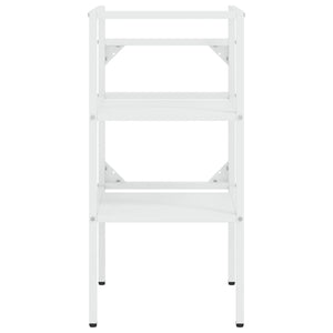 Telaio per Lavabo da Bagno con Lavabo Integrato Bianco in Ferro cod mxl 62907