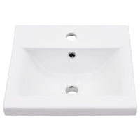 Telaio per Lavabo da Bagno con Lavabo Integrato Bianco in Ferro cod mxl 62907