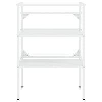 Struttura lavabo bagno 59 x 38 x 83 cm lavabo da incasso ferro bianco 02_0006776