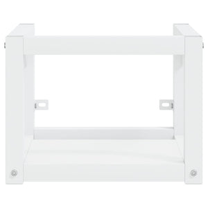 Lavabo da bagno con struttura integrata 40 x 38 x 31 cm ferro bianco 02_0006773
