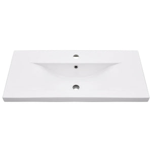 Telaio per Lavabo da Bagno con Lavabo Integrato Bianco in Ferro cod mxl 63586