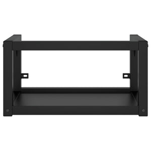 Struttura lavabo bagno 40 x 38 x 31 cm lavabo incasso ferro nero 02_0006781