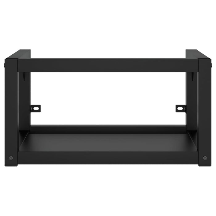 Struttura lavabo bagno 40 x 38 x 31 cm lavabo incasso ferro nero 02_0006781