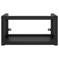 Telaio per Lavabo da Bagno con Lavabo Integrato Nero in Ferro cod mxl 71946