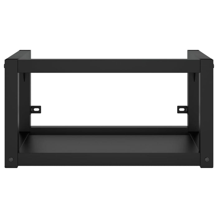 Telaio per Lavabo da Bagno con Lavabo Integrato Nero in Ferro cod mxl 71946