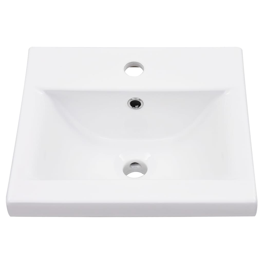 Telaio per Lavabo da Bagno con Lavabo Integrato Bianco in Ferro 3101385