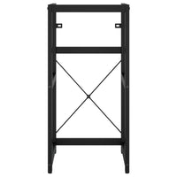 Telaio per Lavabo da Bagno con Lavabo Integrato Nero in Ferro 3101388