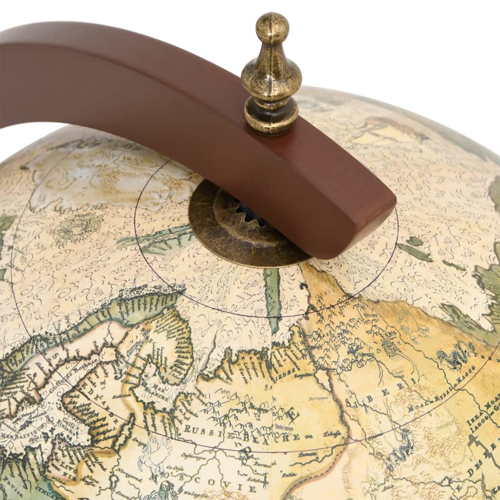 Bar a Globo Portavini Marrone Legno Massello di Eucalipto 343475