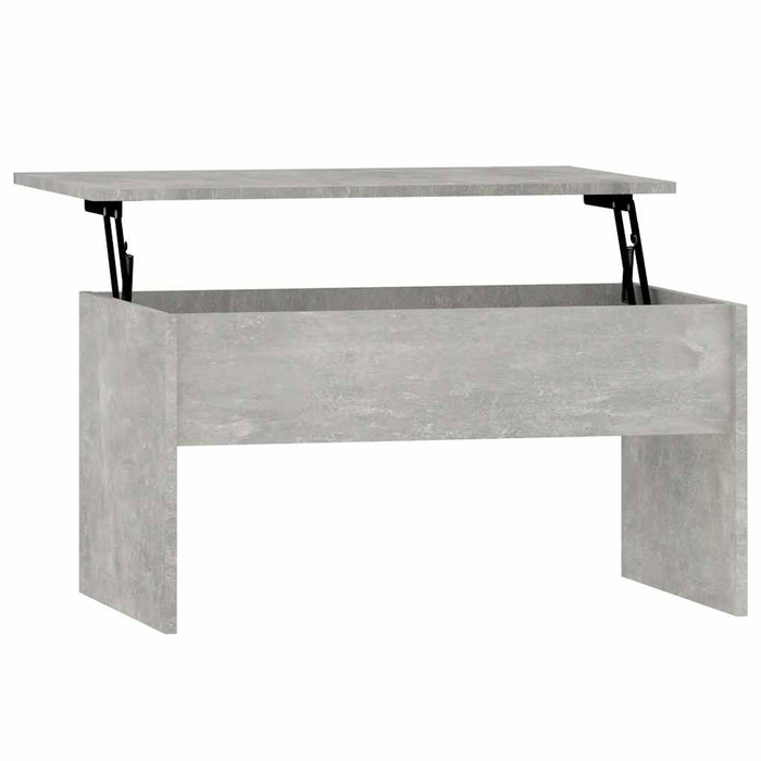 Tavolino Grigio Cemento 80x50,5x41,5 cm in Legno Multistrato 809642
