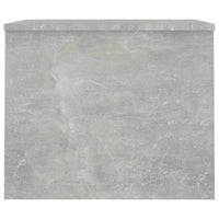 Tavolino Grigio Cemento 80x50,5x41,5 cm in Legno Multistrato 809642