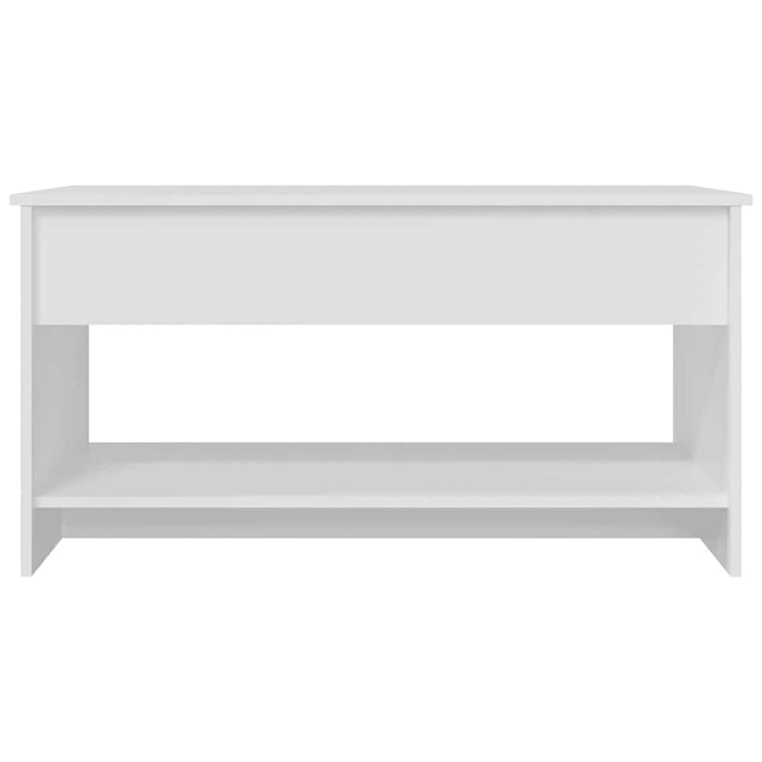 Tavolino da Salotto Bianco 102x50x52,5 cm in Legno Multistrato cod mxl 13253