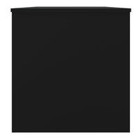 Tavolino da Salotto Nero 102x50x52,5 cm in Legno Multistrato 809648