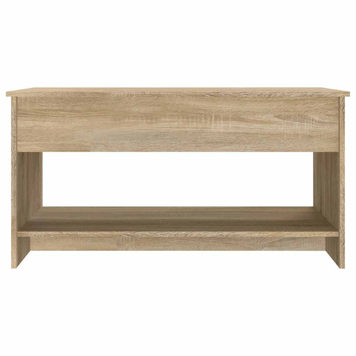 Tavolino Salotto-Tavolino da soggiorno-Tavolo Rovere Sonoma 102x50x52,5 cm Legno Multistrato