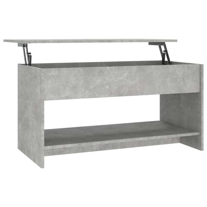 Tavolino Salotto Grigio Cemento 102x50x52,5cm Legno Multistrato cod mxl 5855