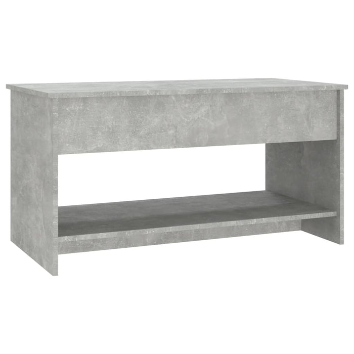 Tavolino Salotto Grigio Cemento 102x50x52,5cm Legno Multistrato cod mxl 5855