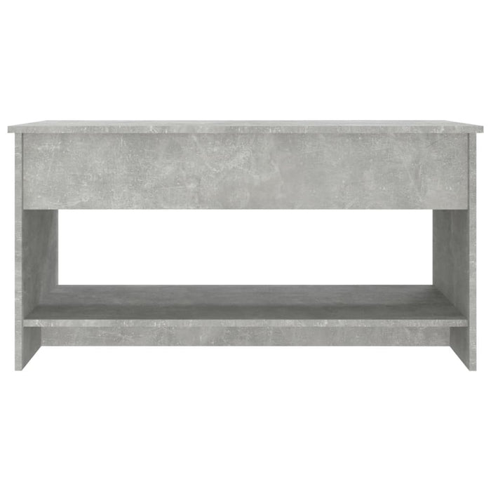 Tavolino Salotto Grigio Cemento 102x50x52,5cm Legno Multistrato cod mxl 5855