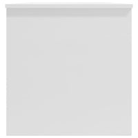 Tavolino Salotto Bianco Lucido 102x50x52,5 cm Legno Multistrato 809653