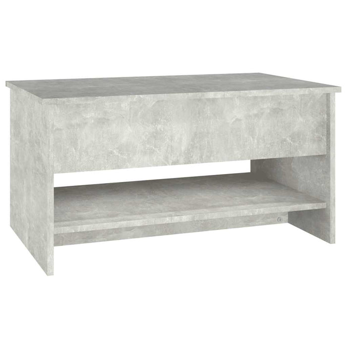 Tavolino da Salotto Grigio Cemento 80x50x40cm Legno Multistrato 809660