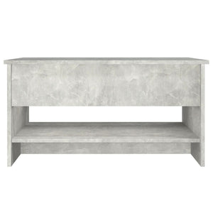 Tavolino da Salotto Grigio Cemento 80x50x40cm Legno Multistrato 809660