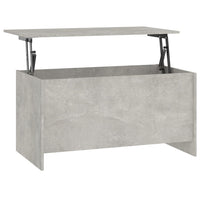 Tavolino-Tavolino da soggiorno-Tavolo Grigio Cemento 102x55,5x52,5 cm in Legno Multistrato