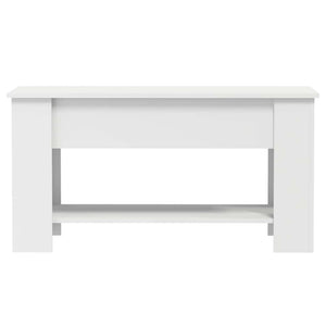 Tavolino da Salotto Bianco 101x49x52 cm in Legno Multistrato cod mxl 8748