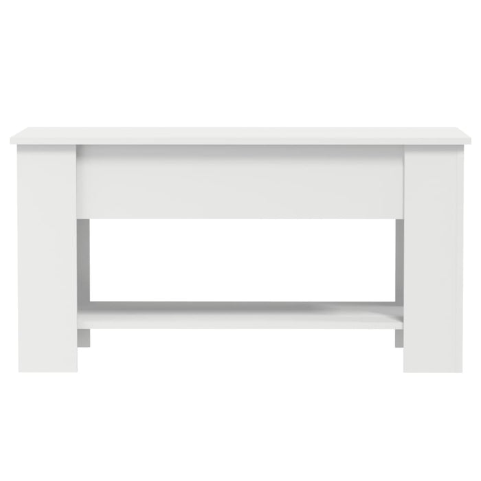 Tavolino da Salotto Bianco 101x49x52 cm in Legno Multistrato 809701