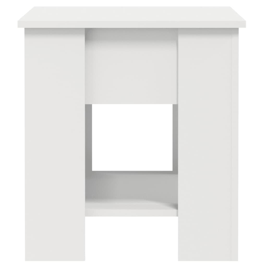 Tavolino da Salotto Bianco 101x49x52 cm in Legno Multistrato 809701