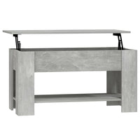 Tavolino Salotto Grigio Cemento 101x49x52 cm Legno Multistrato cod mxl 29790