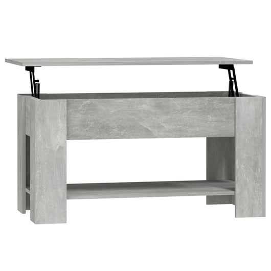 Tavolino Salotto Grigio Cemento 101x49x52 cm Legno Multistrato cod mxl 29790