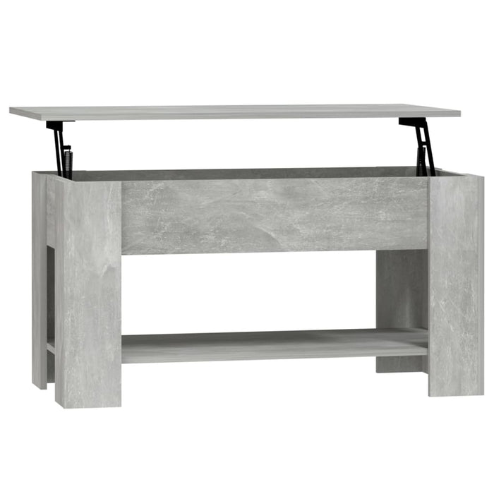 Tavolino Salotto Grigio Cemento 101x49x52 cm Legno Multistrato cod mxl 29790
