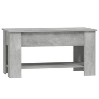 Tavolino Salotto Grigio Cemento 101x49x52 cm Legno Multistrato cod mxl 29790