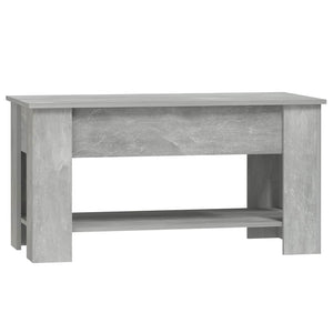 Tavolino Salotto Grigio Cemento 101x49x52 cm Legno Multistrato cod mxl 29790