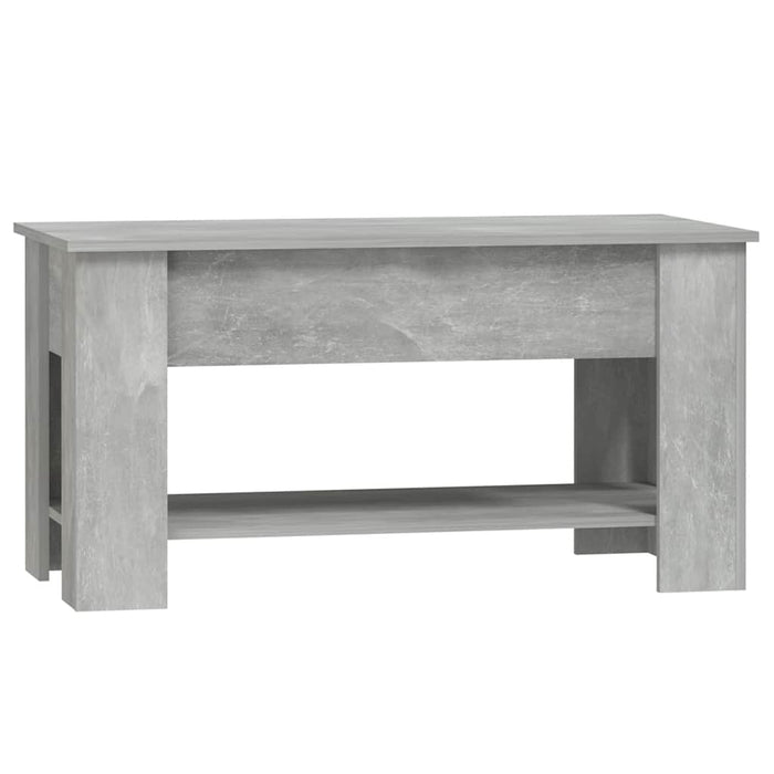 Tavolino Salotto Grigio Cemento 101x49x52 cm Legno Multistrato cod mxl 29790