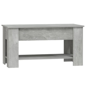 Tavolino Salotto Grigio Cemento 101x49x52 cm Legno Multistrato 809705