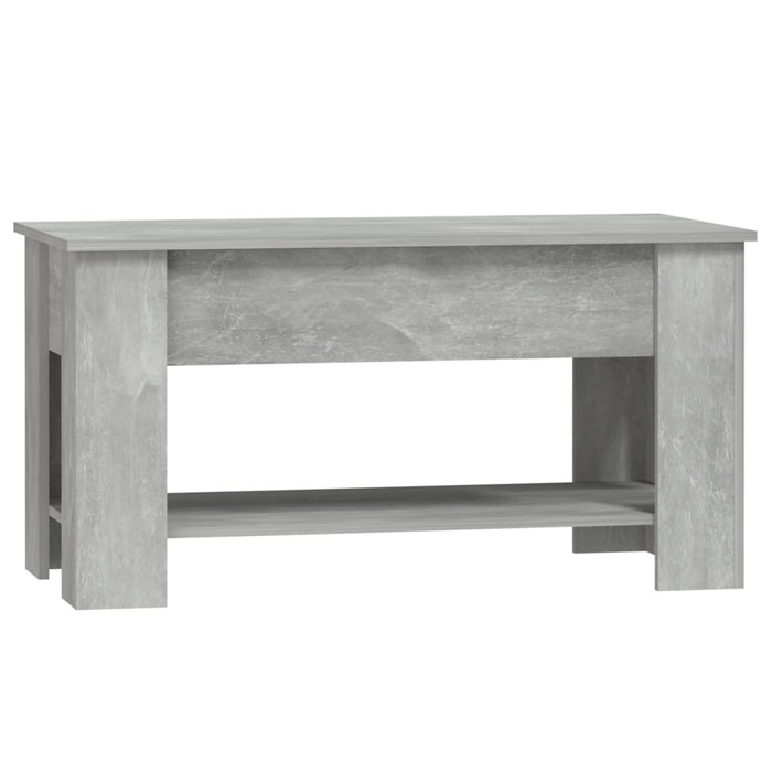 Tavolino Salotto Grigio Cemento 101x49x52 cm Legno Multistrato 809705