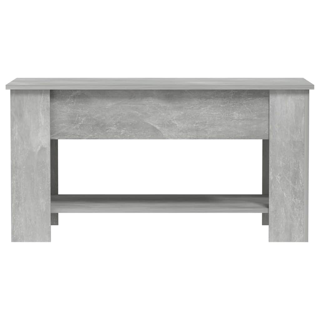 Tavolino Salotto Grigio Cemento 101x49x52 cm Legno Multistrato cod mxl 29790