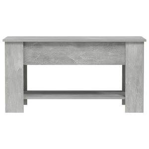 Tavolino Salotto Grigio Cemento 101x49x52 cm Legno Multistrato cod mxl 29790