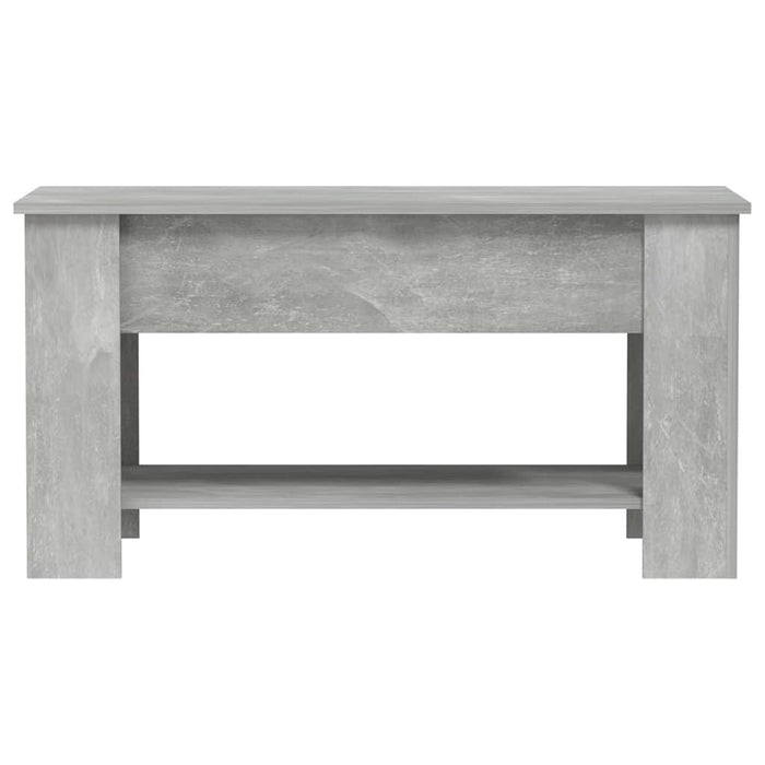 Tavolino Salotto Grigio Cemento 101x49x52 cm Legno Multistrato cod mxl 29790
