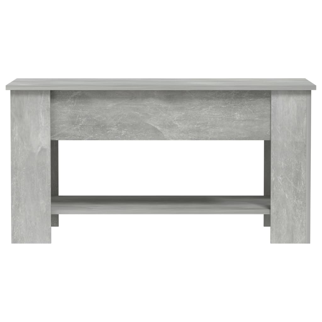 Tavolino Salotto Grigio Cemento 101x49x52 cm Legno Multistrato 809705