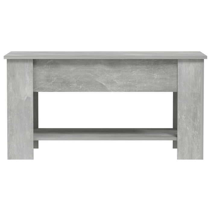 Tavolino Salotto Grigio Cemento 101x49x52 cm Legno Multistrato 809705