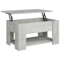 Tavolino da Salotto Grigio Cemento 79x49x41cm Legno Multistrato 809714